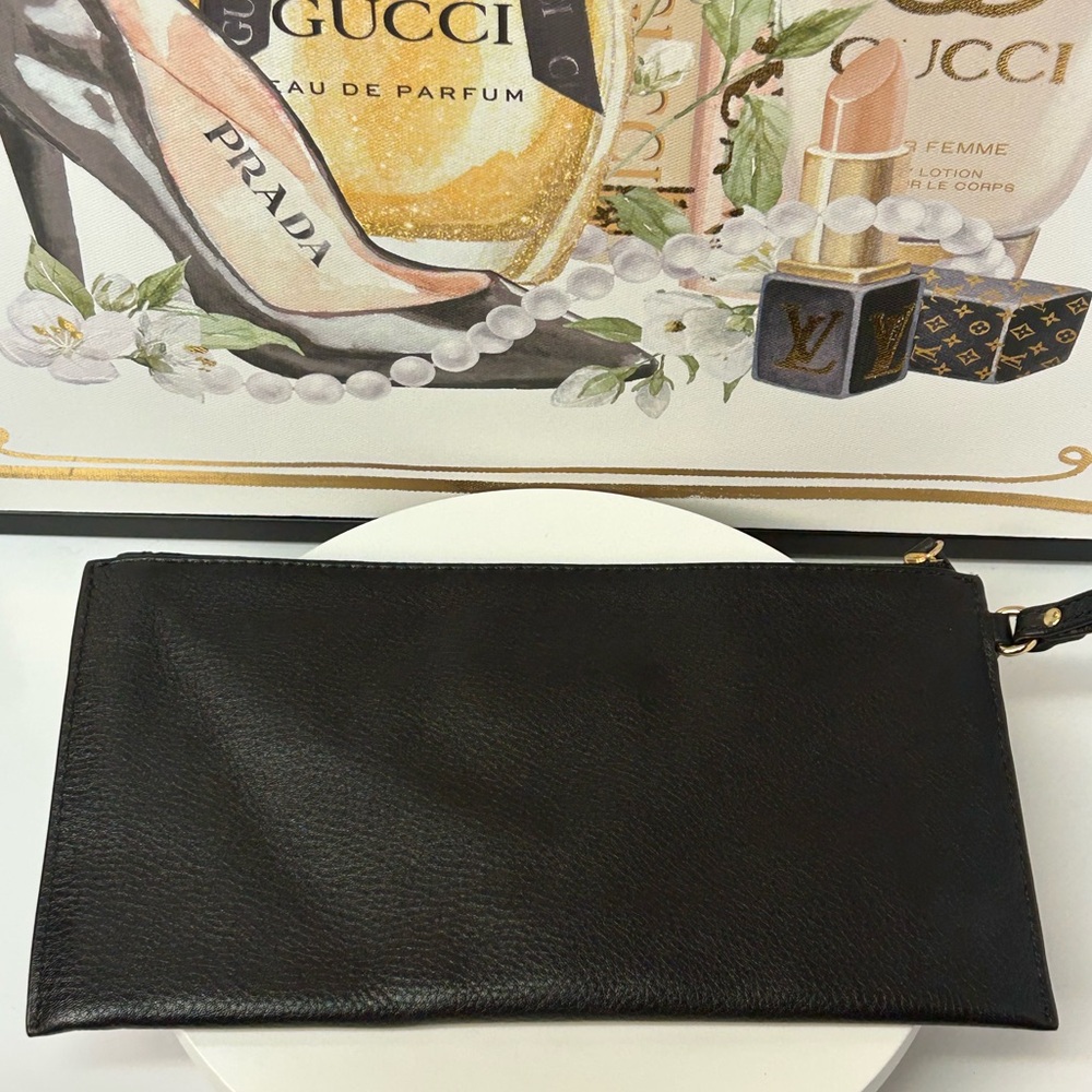 Michael Kors Large Pebble Leather Wristlet/Clutch 😍🖤 - Picture 14 of 17